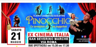 Il Teatro Umbro dei Burattini presenta “Pinocchio” a San Severino