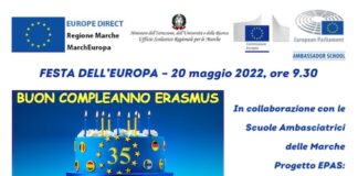 Marche, Festa dell’Europa e 35 anni dell’Erasmus