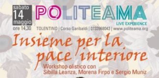 A Tolentino il 14 maggio un workshop olistico al Politeama