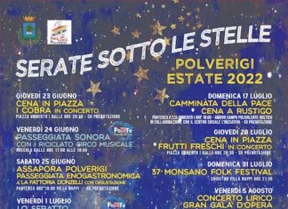 Polverigi, Serate sotto le stelle 2022: ecco gli eventi estivi