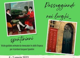 Maiolati Spontini, visite guidate con rievocatori in abiti d’epoca