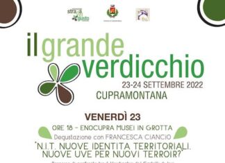A Cupramontana il 23 e 24 settembre torna “Il Grande Verdicchio”
