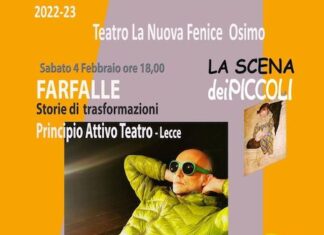 Osimo, “La Scena dei Piccoli”: il 4 febbraio 2023 lo spettacolo “Farfalle”