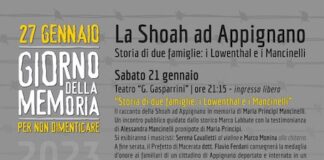 Per il Giorno della Memoria l’evento “La Shoah ad Appignano. Storia di due famiglie: i Lowenthal e i Mancinelli”
