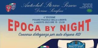 “Epoca by Night”, l’8 agosto a Pesaro le auto storiche in mostra – e in sfida – alla Palla