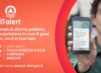 Regione Marche, il 12 settembre il primo test di “IT-Alert”