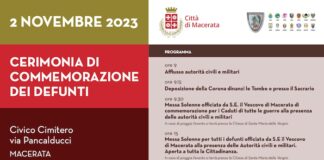 Macerata, 2 novembre: le cerimonie di commemorazione dei defunti