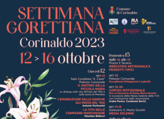 Corinaldo, “Settimana Gorettiana”: dal 12 al 16 ottobre 2023