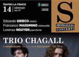 Senigallia, domani il concerto del Trio Chagall