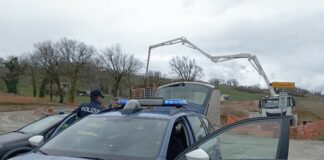 Macerata, controlli dei cantieri stradali posti lungo la nuova SS. 256