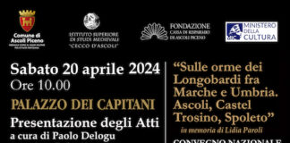 Ascoli, “I Longobardi tra Marche e Umbria”: il 20 aprile la presentazione