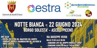 Ascoli, “Notte Bianca – Quartiere Borgo Solestà”: ecco le modifiche a viabilità e sosta