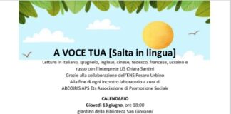Pesaro, ‘Salta in lingua’: dal 13 giugno il ciclo di incontri