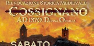 “Cossignano AD1370 Donna Orgilla”, il 20 luglio è di scena il Medioevo