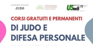 Ascoli Piceno, corsi gratuiti e permanenti di judo e difesa personale