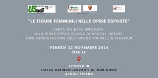 “Nuove energie”, il 22 novembre l’iniziativa “Le figure femminili nelle opere esposte” ad Ascoli
