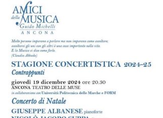 Concerto di Natale, il 19 dicembre al Teatro delle Muse di Ancona