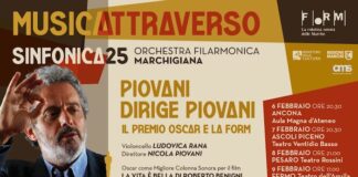 “Piovani dirige Piovani.Il Premio Oscar e la FORM”, il 6 febbraio ad Ancona