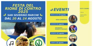 Festa del Rione di Contro, dal 20 al 24 agosto a San Severino