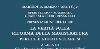 Macerata, presentazione del libro “La verità sulla riforma della magistratura”