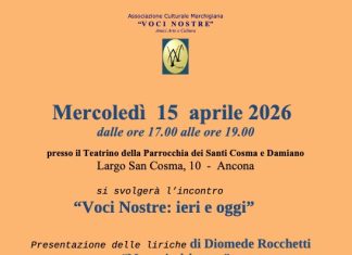 Ad Ancona l’Incontro “Voci Nostre: Ieri e oggi”