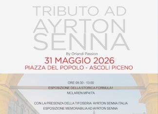 Ad Ascoli Piceno il 31 maggio l’omaggio ad Ayrton Senna