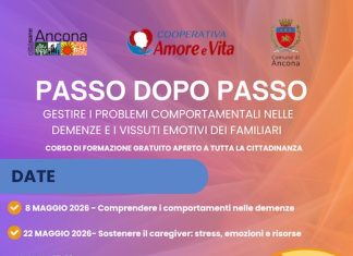 Demenza e caregiver, “Passo dopo Passo”: percorso di supporto per le famiglie ad Ancona