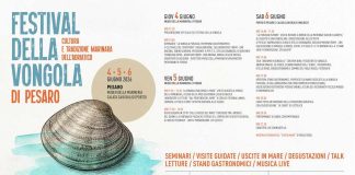 Festival della Vongola: dal 4 al 6 giugno a Pesaro