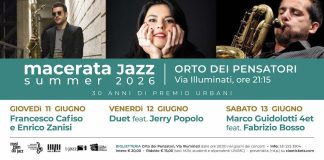 Macerata Jazz Summer 2026: dall’11 al 13 giugno tre serate all’Orto dei Pensatori