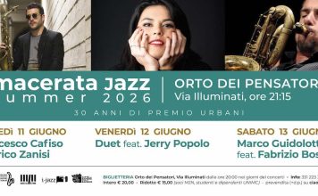 Macerata Jazz Summer 2026: dall’11 al 13 giugno tre serate all’Orto dei Pensatori