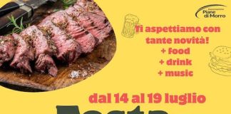 “Festa della Tagliata” dal 14 al 19 luglio a Piane di Morro di Folignano