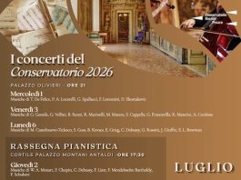 Pesaro, “I Concerti del Conservatorio” dal 6 all’11 Luglio 2026