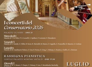 Pesaro, “I Concerti del Conservatorio” dal 6 all’11 Luglio 2026