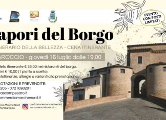 “I sapori del borgo”: torna la cena itinerante a Mombaroccio