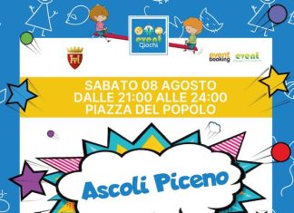 “Event Giochi”: sabato 8 agosto ad Ascoli Piceno
