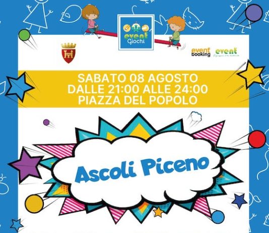 “Event Giochi”: sabato 8 agosto ad Ascoli Piceno