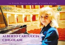 Alberto Cartuccia Cingolani in concerto oggi a Ponzano di Fermo