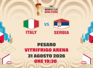Italia-Serbia basket il 31 agosto a Pesaro