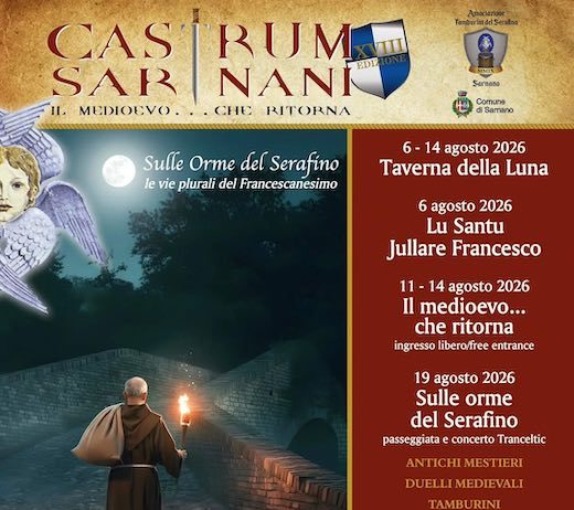 Castrum Sarnani dal 6 al 30 agosto la 18esima edizione