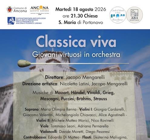 Classica Viva: l’Orchestra di giovani virtuosi a Portonovo e a Sirolo