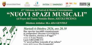 Festival “Nuovi Spazi Musicali”: dal 6 ottobre ad Ascoli la 47esima edizione