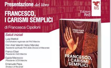 A Recanati la presentazione del libro “Francesco, i carismi semplici” di Francesca Cipolloni