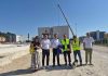 Nuovo campus scolastico di Tolentino: sopralluogo nel cantiere