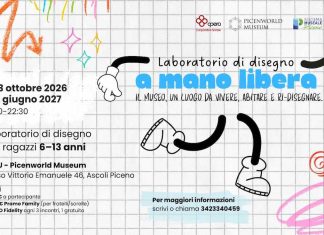 Ascoli Piceno, al PIMU – Picenworld Museum “A mano libera” per ragazzi dai 6 ai 13 anni