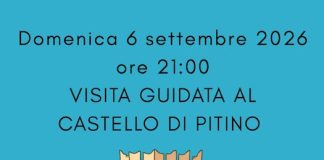 San Severino, domani visita guidata in notturna al Castello di Pitino