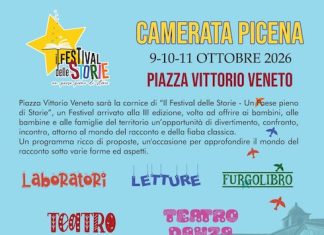 Festival delle storie a Camerata Picena dal 9 all’11 ottobre