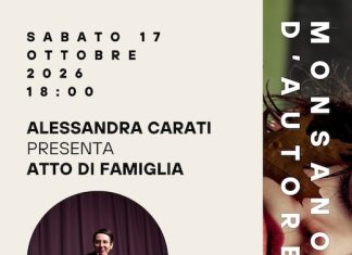 Alessandra Carati presenta oggi il suo romanzo Atto di famiglia a Monsano