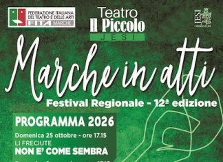 Marche in Atti: dal 25 ottobre 2026 il Teatro Amatoriale è protagonista a Jesi